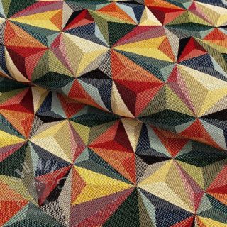Tkanina dekoracyjna GOBELIN PREMIUM Colourful triangles