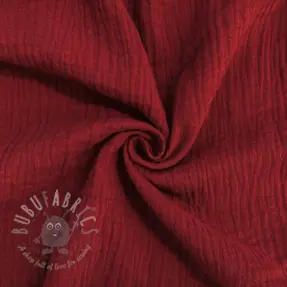 Muślin double gauze bordo ORGANIC