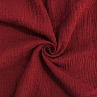 Muślin double gauze bordo ORGANIC