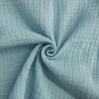 Muślin double gauze teal ORGANIC
