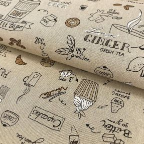 Tkanina dekoracyjna Linenlook Coffee and cake