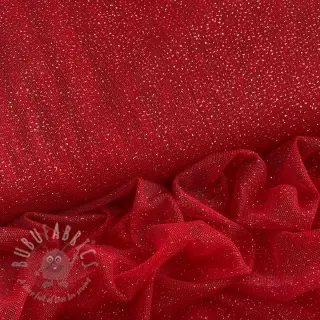 Tiul na TUTU ROYAL SPARKLE red silver