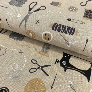 Tkanina dekoracyjna Linenlook Sewing atelier