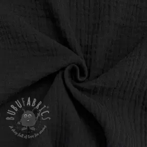 Muślin double gauze black
