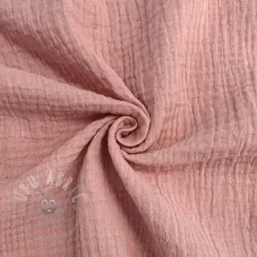 Muślin double gauze soft rose