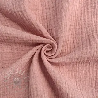 Muślin double gauze soft rose