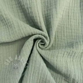 Muślin double gauze dark mint
