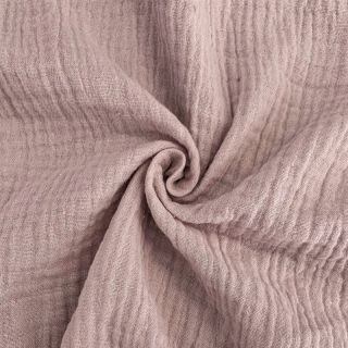 Podwójna gaza/muslin old rose