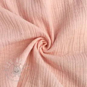 Muślin double gauze light rose