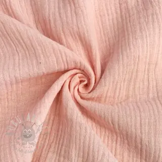 Muślin double gauze light rose