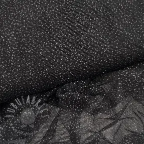 Tiul ROYAL SPARKLE czarny srebrny