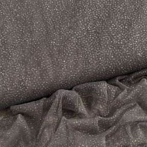 Tiul ROYAL SPARKLE ciemnoszary srebrny