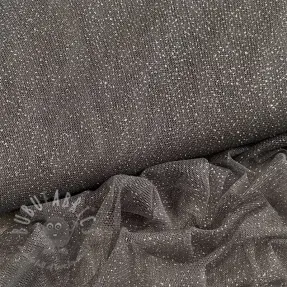 Tiul ROYAL SPARKLE ciemnoszary srebrny