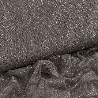 Tyl na TUTU ROYAL SPARKLE dark grey silver
