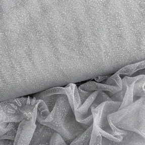 Tiul TUTU ROYAL SPARKLE szary srebrny