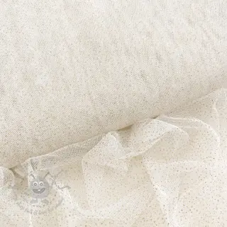 Tiul TUTU ROYAL SPARKLE biały złoty