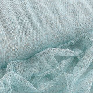 Tiul TUTU ROYAL SPARKLE jasno niebieski złoty