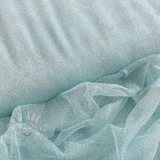 Tiul TUTU ROYAL SPARKLE jasno niebieski złoty
