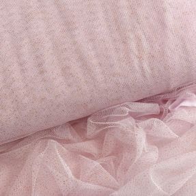 Tiul ROYAL SPARKLE liliowy złoty