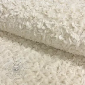 Sztuczne futro Curly ecru