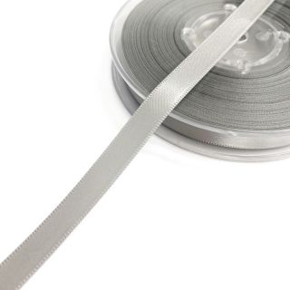 Satynowa wstążka dwustronna 9 mm light grey