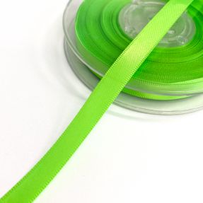 Satynowa wstążka dwustronna 9 mm neon green