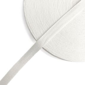 Taśma skośna bawełniana 15 mm white