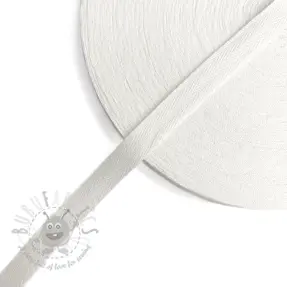 Taśma skośna bawełniana 15 mm white