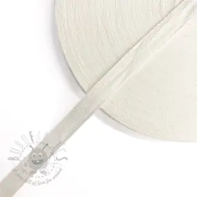 Taśma skośna bawełniana 15 mm off white