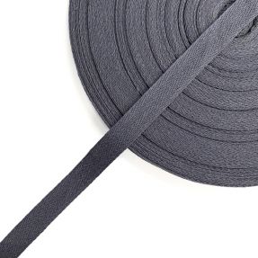 Taśma skośna bawełniana 15 mm grey