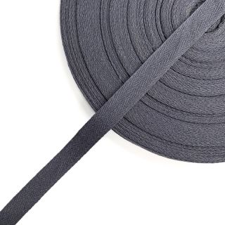Taśma skośna bawełniana 15 mm grey