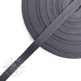 Taśma skośna bawełniana 15 mm grey