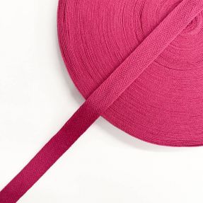 Taśma skośna bawełniana 15 mm fuchsia