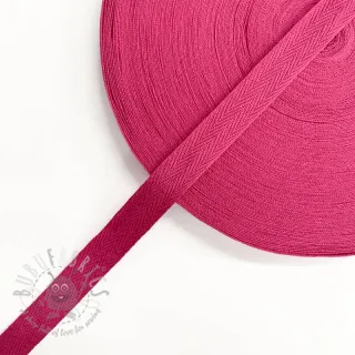 Taśma skośna bawełniana 15 mm fuchsia
