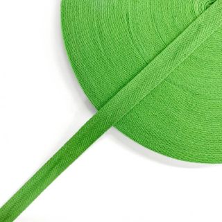 Taśma skośna bawełniana 15 mm lime