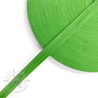 Taśma skośna bawełniana 15 mm lime