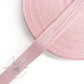 Taśma skośna bawełniana 25 mm pink