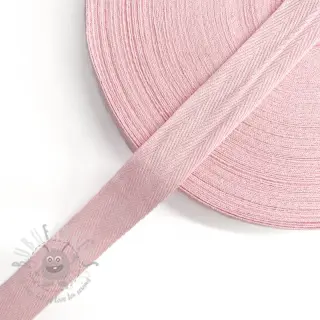 Taśma skośna bawełniana 25 mm pink