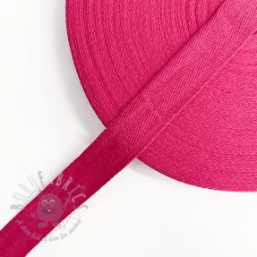 Taśma skośna bawełniana 25 mm fuchsia