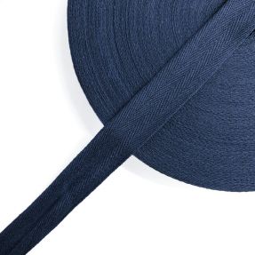 Taśma skośna bawełniana 25 mm dark blue