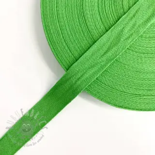 Taśma skośna bawełniana 25 mm lime