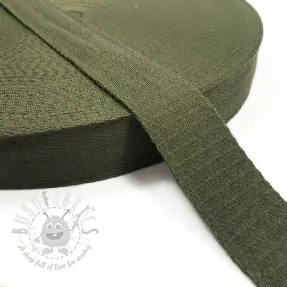Taśma bawełniana 4 cm camo green