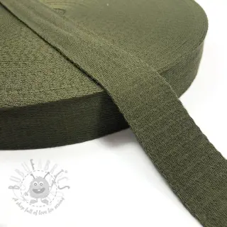 Taśma bawełniana 4 cm camo green