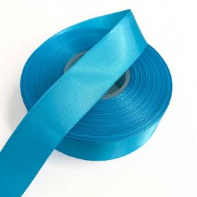 Saténová stuha obojstranná 25 mm aqua