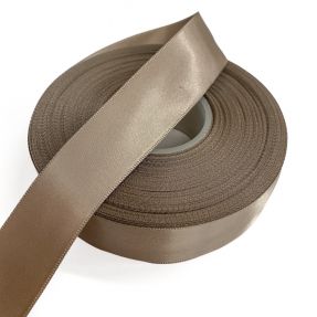 Saténová stuha obojstranná 25 mm taupe