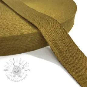 Taśma bawełniana 4 cm golden brown