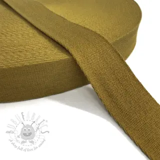 Taśma bawełniana 4 cm golden brown