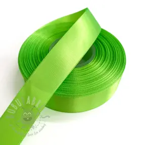 Wstążka satynowa dwustronna 25 mm neon green