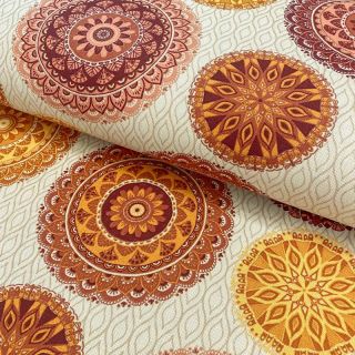 Tkanina dekoracyjna premium Mandala circle