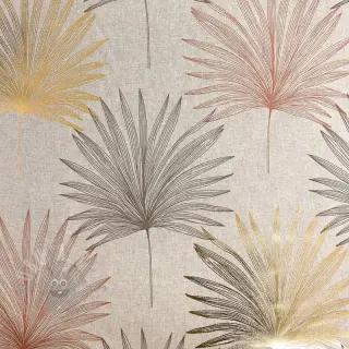 Tkanina dekoracyjna Luxury palm metallic premium